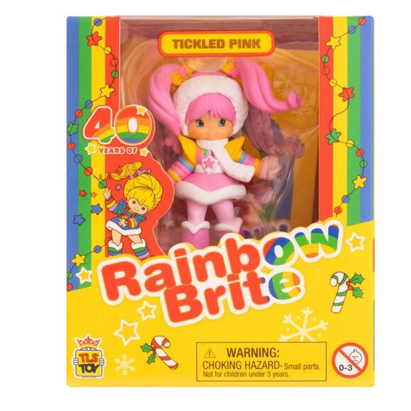 TLS Rainbow Brite Tickled Pink HOLIDAY 40th Anniversary Mini Figure New 2024 - Picture 1 of 1